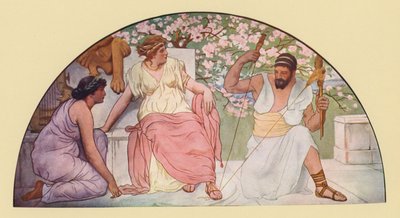 Hercule filant avec le fuseau pour la reine Omphale - Walter MacEwen