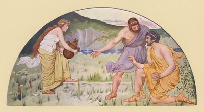 Prométhée mettant en garde Épiméthée contre Pandore - Walter MacEwen