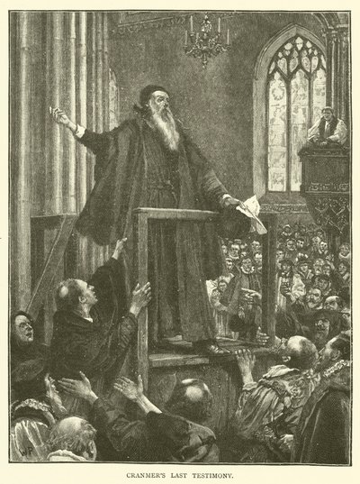 Dernier témoignage de Cranmer - Walter Paget