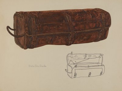 Sac postal en cuir, vers 1938 - Walter Praefke