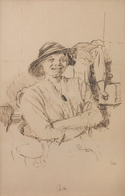 Poulet, vers 1914 (Crayon, plume et encre sépia sur papier) - Walter Richard Sickert