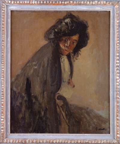 La Giuseppina appuyée contre une chaise longue, vers 1903-04 - Walter Richard Sickert