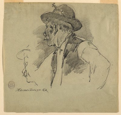 Un paysan bavarois - Walter Shirlaw