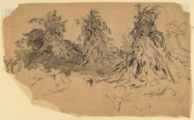 Tiges de maïs - Walter Shirlaw