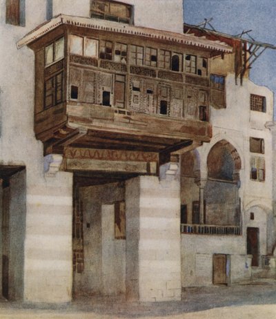 Une vieille maison près du bazar des fabricants de tentes, Le Caire - Walter Spencer Stanhope Tyrwhitt