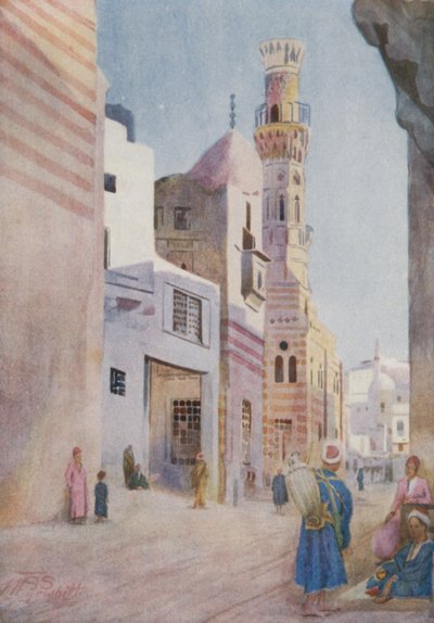 Mosquées dans la Sharia Bab-el-Wazir, Le Caire - Walter Spencer Stanhope Tyrwhitt