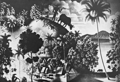 Paysage avec ombre de vache - Walter Spies
