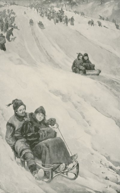 Une piste de luge au Canada - Walter Stanley Paget
