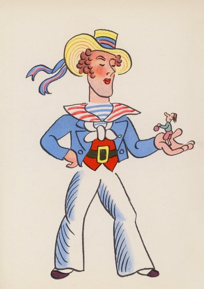 Figures des livres pour enfants : Gulliver (lithographie en couleur) - Walter Trier