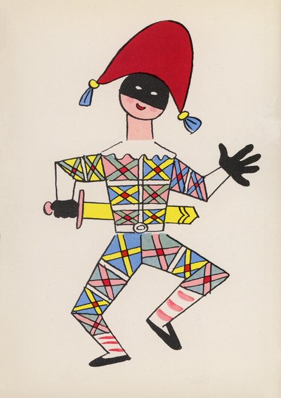 Figures des livres pour enfants : Arlequin - Walter Trier