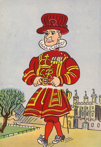 Les costumes fous de Walter Trier : Angleterre, Beefeater - Walter Trier