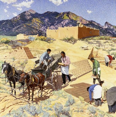 Constructeurs dans le désert - Walter Ufer