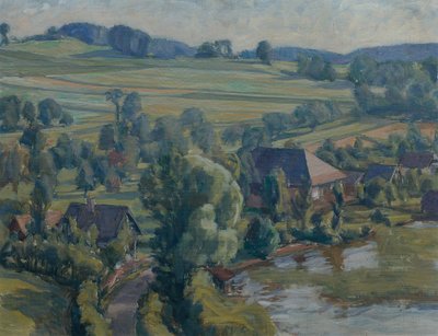 Paysage du lac Attersee près de Unterbuchberg - Walther Gamerith