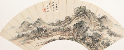 Paysage après Huang Gongwang, daté 1677 - Wang Shimin
