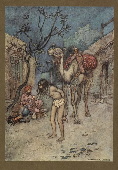 Planche 16: "Le chamelier descendit, attacha le chameau à l