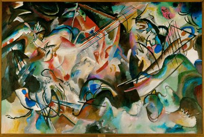 Composition numéro 6 (huile sur toile) - Wassily Kandinsky