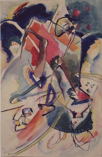 Composition avec une figure de femme, 1915 - Wassily Kandinsky