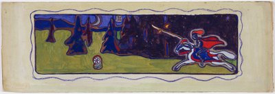 Crépuscule, verso : Esquisse d