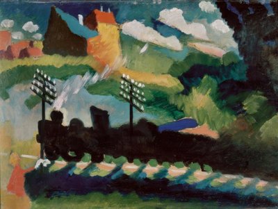 Chemin de fer près de Murnau - Wassily Kandinsky