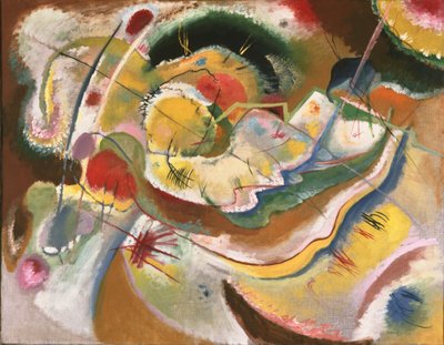 Kandinsky - Petite peinture avec du jaune (improvisation), 1914 - Wassily Kandinsky