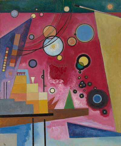 Kandinsky - Heavy Red, 1924 (juillet) - Wassily Kandinsky