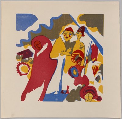 Klänge S. 85 (Bauer und Student) - Wassily Kandinsky