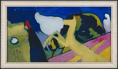 Mit gelbem Pferd - Wassily Kandinsky