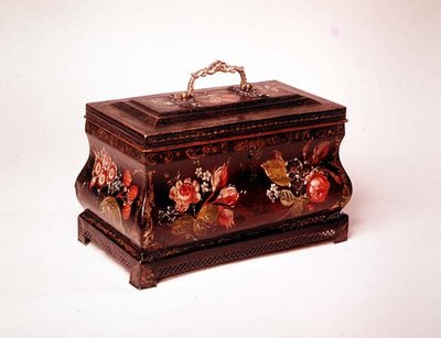 Boîte à thé de Pontypool, fin du XVIIIe siècle - Welsh school