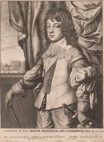 Charles II. D.G: Roi de Grande-Bretagne, France et Irlande etc. - Wenceslaus Hollar