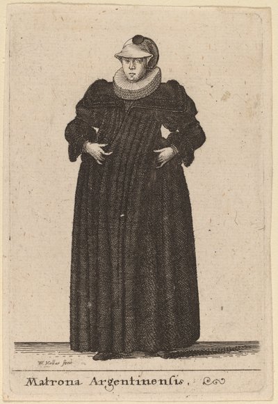 Matrona Argentinensis - Wenceslaus Hollar