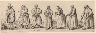 Mendiants hommes et femmes - Wenceslaus Hollar