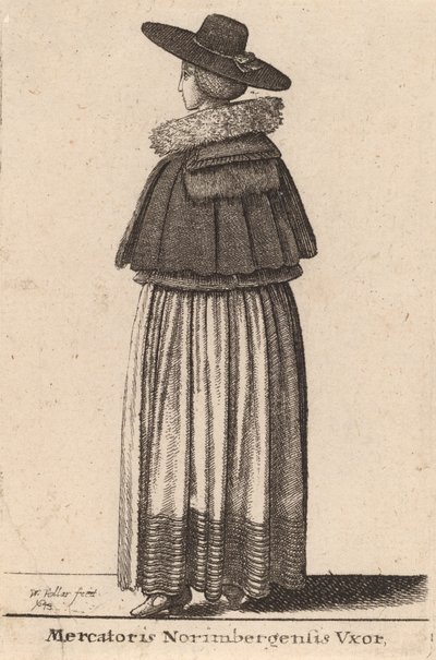 Mercatoris Norimbergensis Vxor - Wenceslaus Hollar