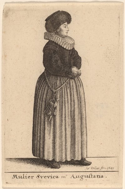 Mulier Svevica vel Augustana - Wenceslaus Hollar