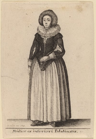 Mulier ex inferiori Palainatu - Wenceslaus Hollar