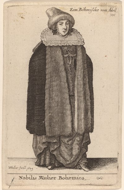 Nobilis Mulier Bohemica - Wenceslaus Hollar