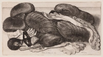 Assortiment de manchons, gants et écharpes - Wenceslaus Hollar