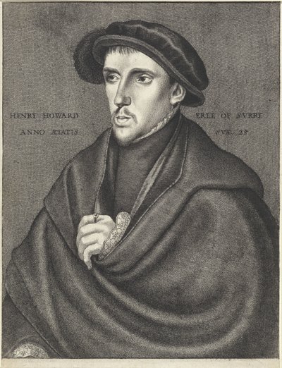 Portrait de Henry Howard, comte de Surrey - Wenceslaus Hollar
