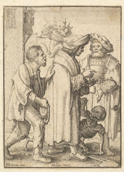 Homme riche, de la Danse Macabre, 1651 - Wenceslaus Hollar