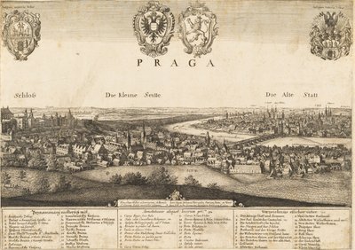 Grand prospect de Prague - Wenceslaus Hollar