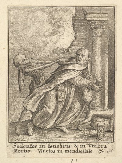 Le Moine, de La Danse Macabre, 1651 - Wenceslaus Hollar
