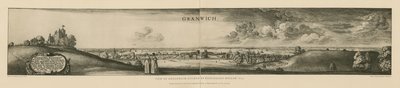 Vue de Greenwich gravée en 1637 - Wenceslaus Hollar