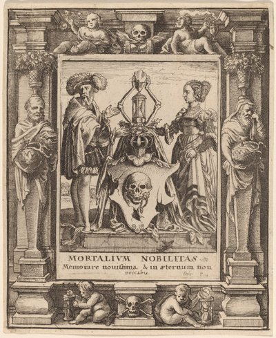Blason de la mort - Wenceslaus Hollar after Hans Holbein the Younger after Abraham van Diepenbeeck