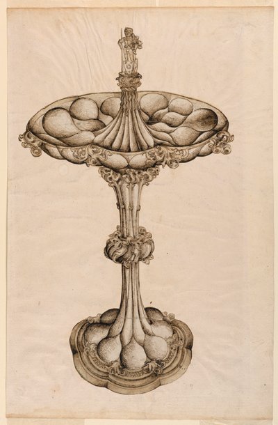 Dessin, centre de table en argent, 1498 - Wenzel von Olmütz