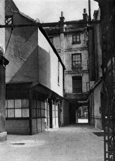 Bâtiments de Calvert, avec une cour typique de l