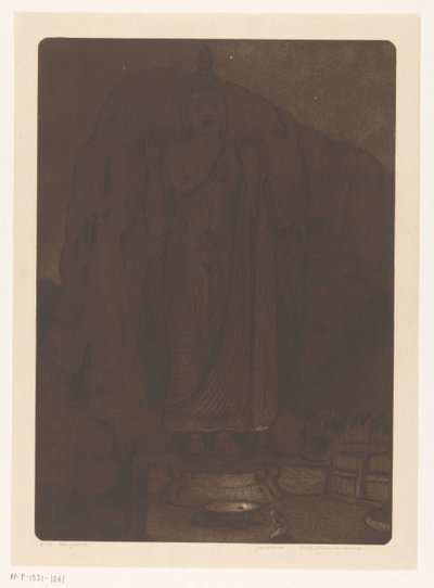 Le Bouddha Avukana à Kekirawa, Sri Lanka - Wijnand Otto Jan Nieuwenkamp (signed by artist)