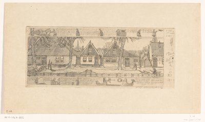 Le village des paysans, Edam - Wijnand Otto Jan Nieuwenkamp (signed by artist)