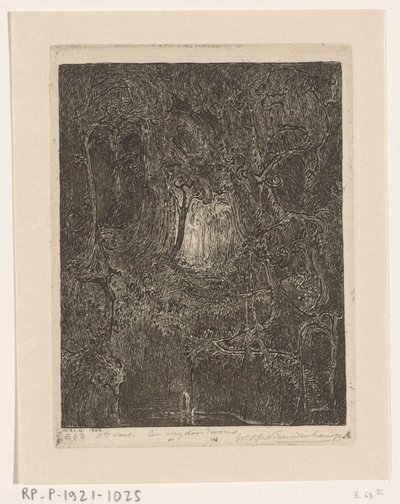 Jungle à Java (Une route à travers la forêt) - Wijnand Otto Jan Nieuwenkamp (signed by artist)