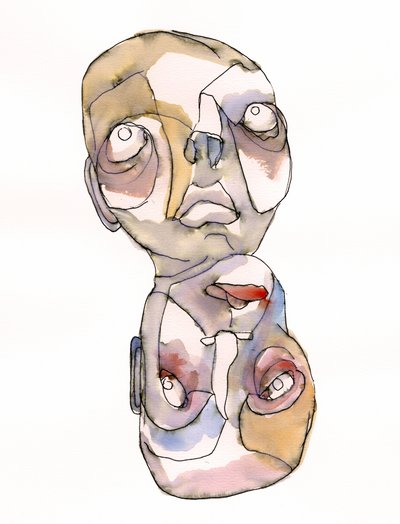 Dualité abstraite des visages - Wildemar Doomgriever