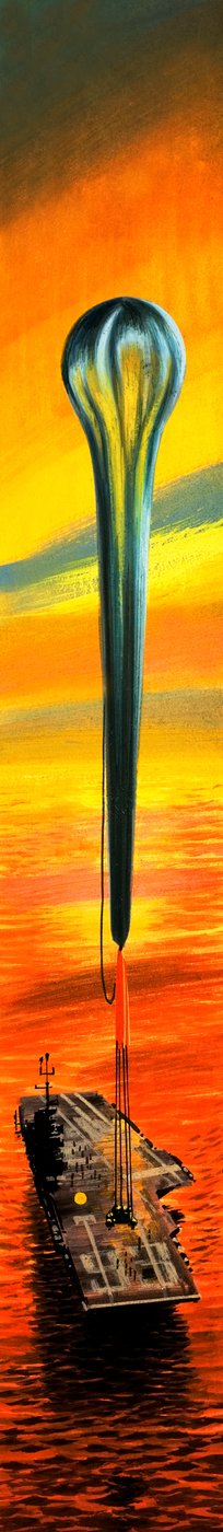 Tests en haute altitude pour les astronautes (gouache sur papier) - Wilf (20th century) Hardy