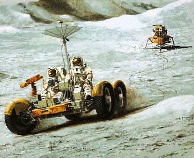 Transport lunaire - Wilf (20th century) Hardy